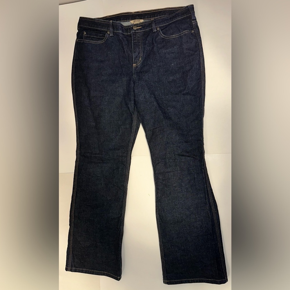 Duluth Trading Jeans Women's 16x31” Blue DuluthFlex Work Bootcut Stretch‎ 40705